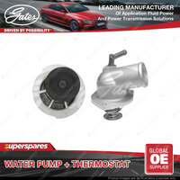 Gates Water Pump + Thermostat Kit for Holden Barina XC 1.4L 66kW FWD Petrol