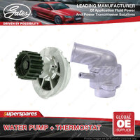 Gates Water Pump + Thermostat Kit for Holden Barina TK 1.6L 77kW FWD Petrol