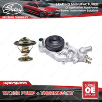 Gates Water Pump + Thermostat Kit for Holden Caprice WN 6.0L 260kW RWD Petrol