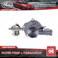 Gates Water Pump + Thermostat Kit for Mitsubishi Pajero V21W 2.4L 82kW 1991-2000