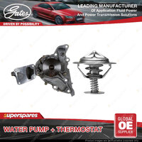 Gates Water Pump + Thermostat Kit for Mitsubishi Triton K76T 3.0L 133kW 96-06