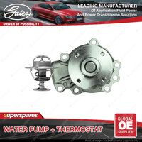 Gates Water Pump + Thermostat Kit for Nissan 200SX S15 2.0L 147kW RWD Petrol