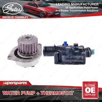 Gates Water Pump + Thermostat Kit for Peugeot 207 WANFUC WCNFUC Partner NFR 1.6L