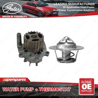 Gates Water Pump + Thermostat Kit for Skoda Roomster 5J7 1.9L 77kW FWD Diesel