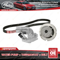 Gates Water Pump + Thermostat + Belt Kit for Holden Astra AH TS Barina XC 1.8L