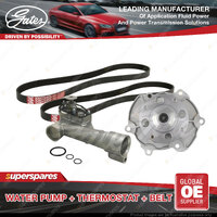 Gates Water Pump + Thermostat + Belt Kit for Holden Adventra VZ Crewman VZ 3.6L