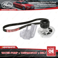 Gates Water Pump Thermostat Belt Kit for Holden Barina TK 1.6L 77kW 2005-2012