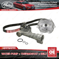 Gates Water Pump Thermostat Belt Kit for Holden Caprice WM One Tonner VZ 3.6L