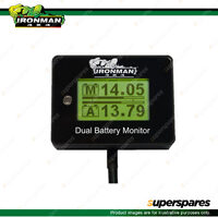 Ironman 4x4 12V Digital Battery Monitor Suits single dual battery setups IDBM001