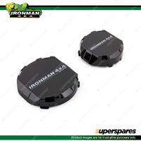 2 Pcs Ironman 4x4 Driving Light Lens Covers - 7" Scope Black IDL070COVERS