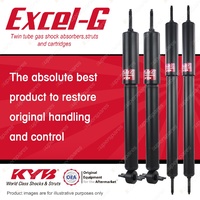 Front + Rear KYB EXCEL-G Shock Absorbers for ALFA ROMEO 75 V6 I4 RWD All Styles