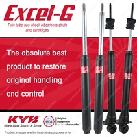 Front + Rear KYB EXCEL-G Shock Absorbers for AUDI 80 B4 2.8E AAH 2.8 V6 FWD All