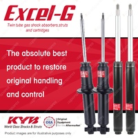 Front + Rear KYB EXCEL-G Shock Absorbers for AUDI 100 C3 I5 FWD All Styles