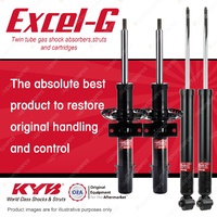 Front + Rear KYB EXCEL-G Shock Absorbers for AUDI A1 8X I4 DT4 FWD All Styles