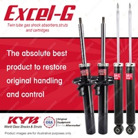 Front + Rear KYB EXCEL-G Shock Absorbers for AUDI A3 8P FWD 22mm Piston Rod