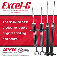 Front + Rear KYB EXCEL-G Shock Absorbers for AUDI A4 B5 I4 V6 FWD Sedan