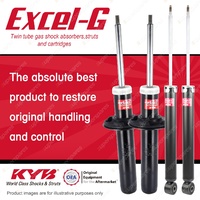 Front + Rear KYB EXCEL-G Gas-Filled Shock Absorbers for AUDI A4 B8 AWD FWD