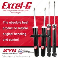 Front + Rear KYB EXCEL-G Shock Absorbers for AUDI A5 8T FWD AWD H/Back Coupe