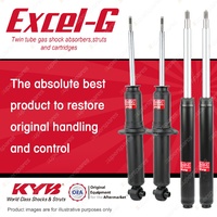 Front + Rear KYB EXCEL-G Shock Absorbers for AUDI A6 C4 V6 30V Quattro 2.8 4WD