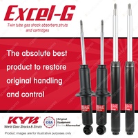 Front + Rear KYB EXCEL-G Shock Absorbers for AUDI V8 44 Quattro PT 3.6 V8 4WD