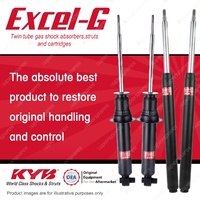 Front + Rear KYB EXCEL-G Shock Absorbers for BMW E34 518i 520i I4 I6 RWD Sedan