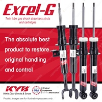 Front + Rear KYB EXCEL-G Shock Absorbers for BMW 520i E10 N20B20B 2.0 I4 RWD