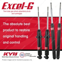 Front + Rear KYB EXCEL-G Shock Absorbers for BMW E32 730i 735i I6 RWD Sedan