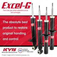 Front + Rear KYB EXCEL-G Shock Absorbers for BMW X5 E70 M50d N57D30C 3.0 DT6 4WD