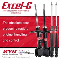 Front + Rear KYB EXCEL-G Shock Absorbers for CITROEN C4 FWD Coupe H/Back