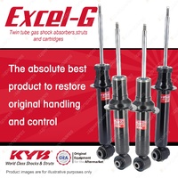 Front + Rear KYB EXCEL-G Shock Absorbers for CITROEN C5 X7 I4 V6 FWD Wagon