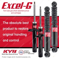 Front + Rear KYB EXCEL-G Shock Absorbers for CITROEN Xsara I4 FWD H/Back 98-00