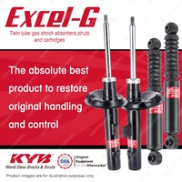 Front + Rear KYB EXCEL-G Shock Absorbers for CITROEN Xsara I4 FWD H/Back 98-05