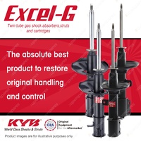 Front + Rear KYB EXCEL-G Shock Absorbers for DAEWOO Leganza I4 FWD Sedan