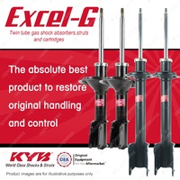 Front + Rear KYB EXCEL-G Shock Absorbers for FIAT Croma I4 FWD 86-90