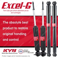 Front + Rear KYB EXCEL-G Shock Absorbers for FORD Courier PB I4 D4 RWD