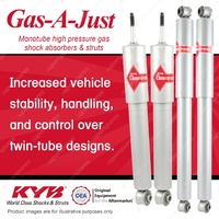 Front + Rear KYB GAS-A-JUST Monotube Shock Absorbers for FORD F100 I6 V8 4WD RWD