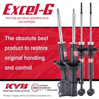 Front + Rear KYB EXCEL-G Shock Absorbers for FORD Festiva WA B 1.3 I4 FWD All