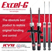 Front + Rear KYB EXCEL-G Shock Absorbers for FORD Focus LR I4 FWD All