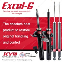 Front + Rear KYB EXCEL-G Shock Absorbers for FORD Focus LS LT I4 DT4 FWD All
