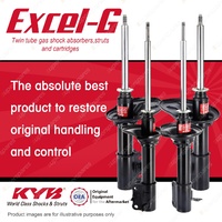 Front + Rear KYB EXCEL-G Shock Absorbers for FORD Laser KF KH I4 FWD All