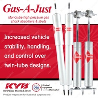 Front + Rear KYB GAS-A-JUST Monotube Shock Absorbers for FORD Mustang 5.0 V8 RWD