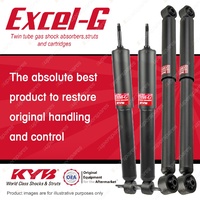 Front + Rear KYB EXCEL-G Shock Absorbers for FORD Spectron I4 RWD Van 83-90