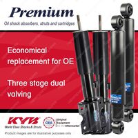 Front + Rear KYB PREMIUM Shock Absorbers for FORD Transit VF VG I4 D4 RWD All