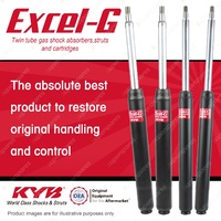 Front + Rear KYB EXCEL-G Shock Absorbers for HOLDEN Apollo JK JL I4 FWD