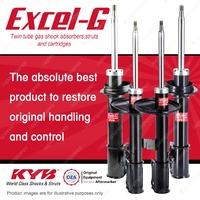 Front + Rear KYB EXCEL-G Shock Absorbers for HOLDEN Apollo JM JP I4 V6 FWD Sedan