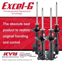 Front + Rear KYB EXCEL-G Shock Absorbers for HOLDEN Astra LD I4 FWD All Styles