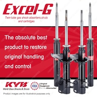 Front + Rear KYB EXCEL-G Shock Absorbers for HOLDEN Barina MF MH I4 FWD All