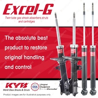 Front + Rear KYB EXCEL-G Shock Absorbers for HOLDEN Barina TK F16D 1.6 I4 FWD