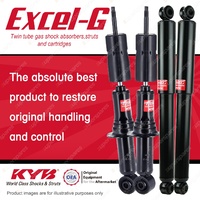 Front + Rear KYB EXCEL-G Shock Absorbers for HOLDEN Colorado RG LVN 2.4 DT4 RWD