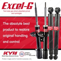 Front + Rear KYB EXCEL-G Shock Absorbers for HOLDEN Combo XC I4 FWD Van